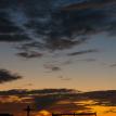 Sunset w/cross and fence (profile)